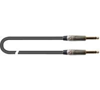 QUIK LOK - JUST/JJ-4,5 SL Cavo per strumenti 45 m Jack TS Mono - Serie JUST - Connettori silver opaco, guaina rinforzata in PVC, trasmissione lineare del segnale