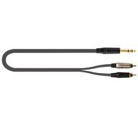 QUIK LOK - JUST/JS2RCA-2 Cavo Audio Adattatore 2 RCA Maschio a 2 RCA Maschio, Lunghezza 2 m, Serie JUST, Nero, per Hi-Fi, Mixer, Home Studio, Registrazione, Impianti Stereo