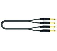 QUIK LOK - JUST/KEY-2, Cavo per strumenti musicali JUST, 2 x Jack Mono / 2 x Jack Mono, Lunghezza 2 mt, Colore Nero