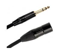 QUIK LOK - JUST/MJS-2 Cavo Microfonico Bilanciato 2 m XLR Maschio/Jack Stereo TRS Nero