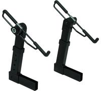 QUIK LOK - M/2 - COPPIA DI BRACCETTI AGGIUNTIVI PER M91, Braccetti Aggiuntivi Regolabili in Altezza, Inclinazione e Profondità, Sostegni Rivestiti in Gomma, Carico massimo 33,9 kg, Colore Nero