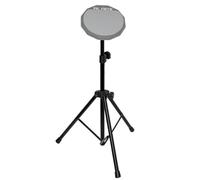 QUIK LOK - PPS/001 Practice Pad Stand con Borsa, Supporto Pad Batteria Regolabile, Altezza 57-90 cm, Treppiede Stabile, Portatile, Nero