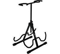 QUIK LOK - QL/694 Doppio Supporto Universale, Serie QL, Con sostegno del Manico Regolabile in Altezza, Per 2 Chitarre acustiche o Elettriche, Colore Nero