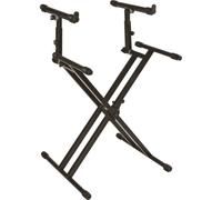 QUIK LOK - QL/742, Supporto per Tastiera a "X", a due Livelli, Colore Nero