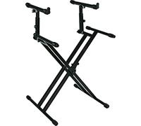 QUIK LOK - QL/742, Supporto per Tastiera a "X", a due Livelli, Colore Nero