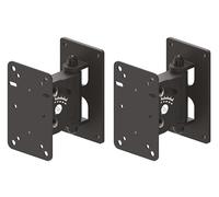 QUIK LOK - QL/953 Coppia di Supporti a Muro per Casse, Orientabili e Inclinabili, Carico Massimo 15 kg, Colore Nero