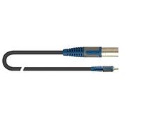 QUIK LOK - RKSA/133-2 XLR MASCHIO/RCA MASCHIO, Cavo Adattatore ROK SOLID, XLR Maschio/RCA M, Colore Nero, Lunghezza 2 mt.