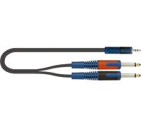 Quiklok Quiklok Cavo Assemblato Adattatore Stereo 3.5mm Jack MaschiO-2 X Mono 6.