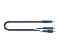 QUIK-LOK RKSA/150-5 cavo audio 5 m 3.5mm 2 x RCA Nero