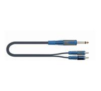 Roksolid - Cavo audio da 2 jack fono a 1 jack mono da 6,3 mm, 5 m