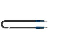 QUIK LOK - RKSA138-1 Cavo Adattatore Minijack Stereo 3,5 mm a Minijack Stereo 3,5 mm, 1 m, Serie Rok Solid, Basso Rumore