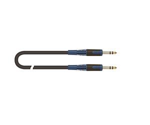 QUIK LOK - RKSI/202-5 JACK STEREO/JACK STEREO, Cavo per strumenti musicali serie ROK SOLID, Jack Stereo/Jack Stereo, Lunghezza 5 mt, Colore Nero