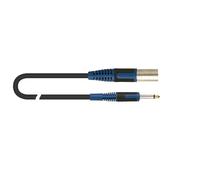 QUIK LOK - RKSM/310-5 Cavo Microfonico XLR Maschio Jack Mono, 5 m, ROK SOLID Superflex, Basso Rumore, Contatti Dorati, Nero