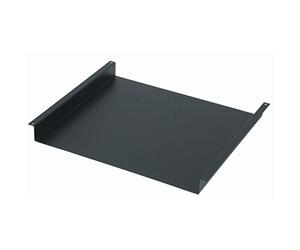 QUIK LOK - RS/668 Vassoio Rack 1 Unità, Accessorio Montabile su Flight-Case, Workstation o Altro Supporto a Rack 19", In acciaio, Finitura Nera