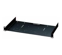 QUIK LOK - RS/673 Vassoio rack 1 Unità Universale, Con Accessori per Montaggio a Rack 19" Standard, In Acciaio, Bordi Lavorati, Finitura Colore Nero