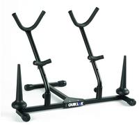 QUIK LOK - SSA-T+FC/4 SUPPORTO MULTIPLO Supporto Multiplo per 2 Sax Alto/Tenore e 2 Flauti, Clarinetti o Sax Soprano, Altezza 40 cm, Peso 2 kg, Colore Nero