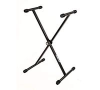 QUIK LOK T/10 BK SUPPORTO TASTIERA A "X" Supporto per Tastiera a Livello Singolo, ad X Regolabile, Colore Nero