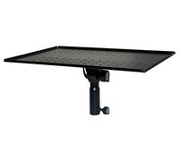QUIK LOK | TOP003 Ripiano Multifunzione su Stativo per Tastiera; Universale; Regolabile; Portata 15 kg; Ideale per Laptop e Mixer; Acciaio Verniciato