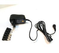 QUIK LOK - UA/1000-K ALIMENTATORE UNIVERSALE 1000 MA, Alimentatore Switching Universale Stabilizzato 1000 mA / 12 W, Dimensioni Ultra-compatte, Completo di Accessori, Colore Nero