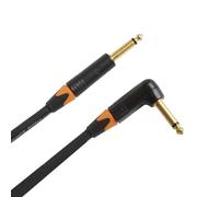 QUIK LOK - VITAMINA/C-A5 BK Jack Mono 90°/Jack Mono 5 mt, Cavo per strumenti musicali Quik Lok VITAMINA C, Connettori NEUTRIK: Jack Mono 90° / Jack Mono, Colore nero, Lunghezza 5 mt