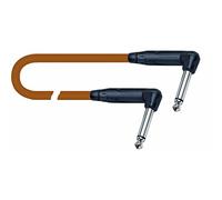 QUIK LOK VITAMINA C FPC, VC2 Jack Mono 90°, Jack Mono 90° 20, Cavo per Strumenti Musicali, Connettori NEUTRIK Jack Mono 90°, Jack Mono 90°, Colore Arancio, Lunghezza 0.2 m