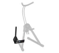 QUIK LOK - WI/992 SUPPORTO AGGIUNTIVO PER FLAUTO/CLARINETTO SU Solida Costruzione in Acciaio, Punti di Appoggio Ricoperti, Basi con Ampi Treppiedi, Sostegni Ricoperti con Gomma, Colore Nero