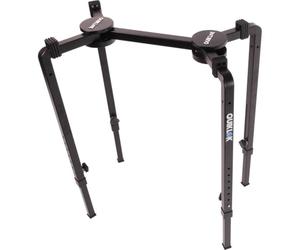 QUIK LOK - WS/640 SUPPORTO PER TASTIERA, MIXER SPEAKERS, E SIDE, Robusto Stand a "T" per Tastiere e Mixer, Comodo Set da Trasporto, con Chiusura a "T", Regolabile in Altezza e Larghezza, Colore Nero