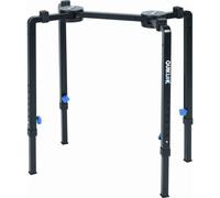 QUIK LOK - WS/640 SUPPORTO PER TASTIERA, MIXER SPEAKERS, E SIDE, Robusto Stand a "T" per Tastiere e Mixer, Comodo Set da Trasporto, con Chiusura a "T", Regolabile in Altezza e Larghezza, Colore Nero