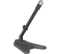 QUIKLOK A/114 BK asta da tavolo microfonica base acciaio per streming e podcast