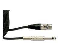 QUIKLOK MX/777-3 cavo microfono professionale CANNON FEMMINA/JACK 6.3mm MONO 3mt