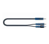 QUIKLOK RKSA/150-2 (RCA - JACK) Cavo Cable Stereo Professionale Jack 2 Rca 2 Mt