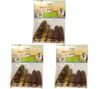 Quiko Mini Pop Corn Special 170g per roditori pannocchie di Mais Naturali con preziosi nutrienti (Confezione da 3)