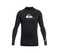 Quiksilver All Time Camicia Rash Guard, Nero, M Uomo