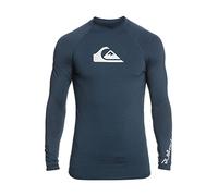 Quiksilver - All Time Rashguard Surf Tee per Uomo - Navy Blazer - Heather - XXL