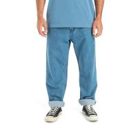 Quiksilver Baggy Nineties Wash Pantaloni, Blu, 33W Uomo