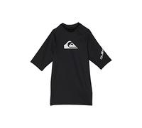 Quiksilver Boys' All Time Short Sleeve Rashguard, Black 221, Large
