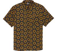 Quiksilver - Camicia in cotone - Apero Classic SS Shirt Black Ocean Mayhem 32 per Uomo in Cotone - Taglia M - Marrone