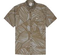 Quiksilver - Camicia in cotone - Forkhill SS Shirt Grape Leaf Nat Geo per Uomo in Cotone - Taglia L - Kaki