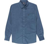 Quiksilver - Camicia Uomo in velluto - Smoke Trail Cord Shirt China Blue per Uomo in Cotone - Taglia M