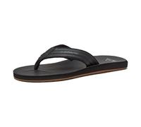 Quiksilver Carver-Sandali in Nabuk, Uomo, Nero Grigio, 44 EU