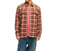 Quiksilver - Chemise confortable en coton - Venture Sherpa Overshirt Java per Uomo in Cotone - Taglia M - Bordeaux