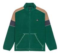 Quiksilver - Maglione in pile con zip da uomo - Clean Coast Block Full Zip Fleece Trekking Green per Uomo in Poliestere Riciclato - Taglia M - Verde