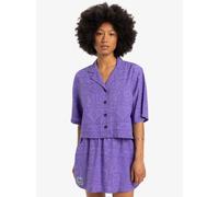 Quiksilver - Dad Crop Fit Ss EQWWT03140 Viola - Abbigliamento XS Viola