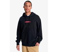 Quiksilver - Felpa con cappuccio da uomo in cotone riciclato - Dna Hoodie Black per Uomo in Cotone - Taglia L - Nero