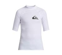 Quiksilver Maglietta da Surf Everyday UPF 50 Maniche Corte da Ragazzo 8-16 Bianco