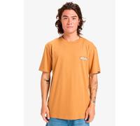 Quiksilver - Evo Border Lines Ss Marrone - Abbigliamento M Marrone