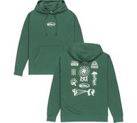 Quiksilver - Felpa con cappuccio da uomo in cotone riciclato - Salt Water Graphic Hoodie Trekking Green per Uomo in Cotone - Taglia M - Verde