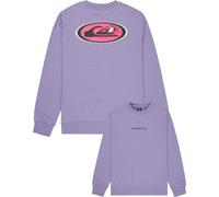 Quiksilver - Felpa in cotone - Graphic Crew Daybreak per Uomo in Cotone - Taglia L - Viola