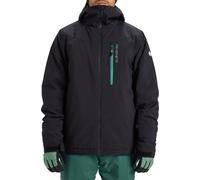 Quiksilver - Giacca da sci/snowboard da Uomo - Titano Jacket True Black per Uomo in Pelle - Taglia S - Nero
