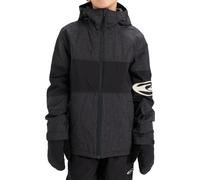 Quiksilver - Giacca da sci/snowboard - High In The Hood Youth Jacket True Black in Pelle - Taglia Bambino 12a - Nero
